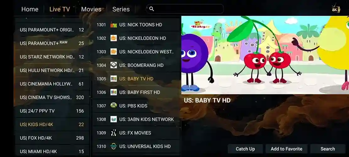 Preview 3 - Flash 4K IPTV Premium IPTV Subscription